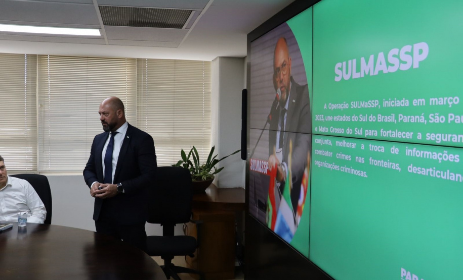 Secretário Hudson recebe diretora do Fundo Nacional de Segurança Pública, Camila Pintarelli