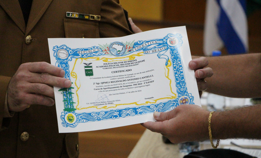 Solenidades em três cidades do Paraná celebram formaturas do Curso de Aperfeiçoamento de Sargentos da PMPR