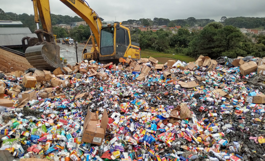 PCPR destrói 11,9 toneladas de medicamentos apreendidos no 1º semestre em Curitiba e RMC