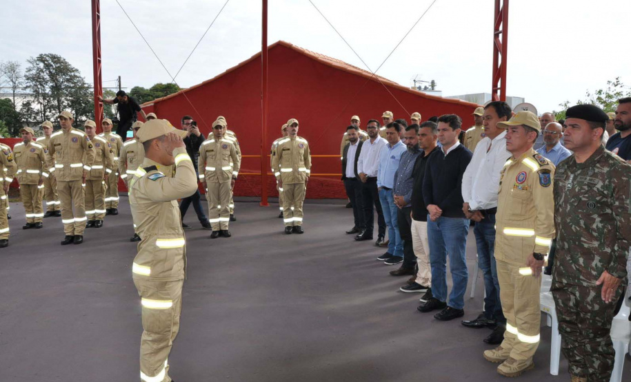 Corpo de Bombeiros inaugura terceiro Quartel Integrado do Paraná, em Mauá da Serra.