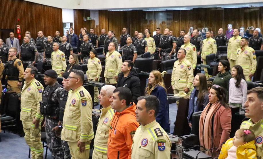 Forças de segurança que atuaram no Rio Grande do Sul são homenageadas na Alep