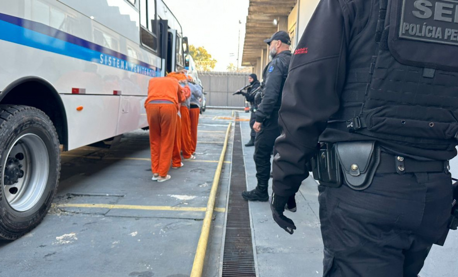 Nova penitenciária de Piraquara recebe 188 detentos da Cadeia Pública