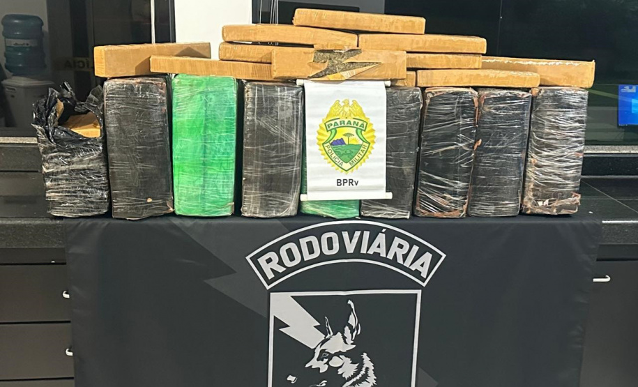 Apreensão de drogas em estradas do Paraná cresceu 44% nos primeiros sete meses de 2024