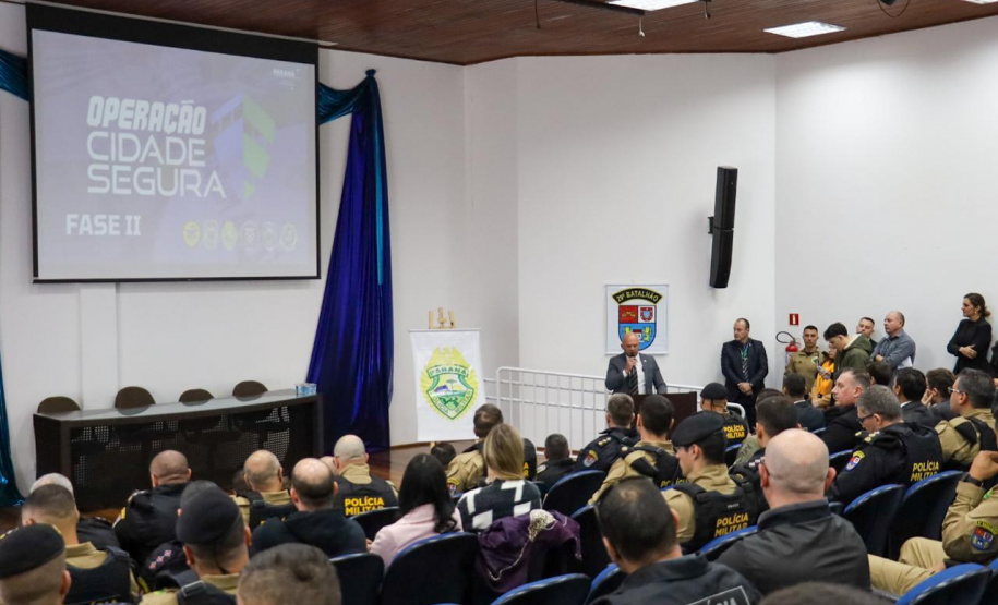 Segunda fase da Operação Vida Cidade Segura reúne forças de segurança em Pinhais