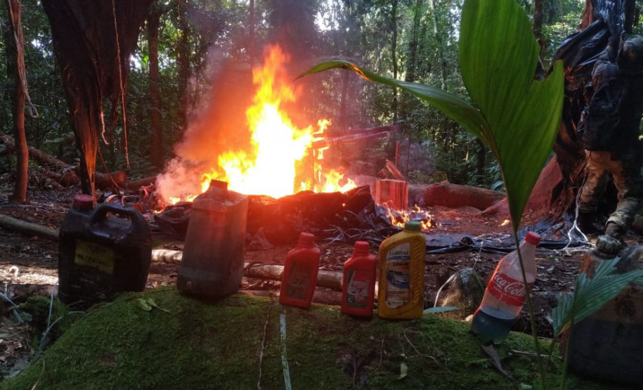IAT e Força Verde desmobilizam acampamento de caçadores dentro do Pico do Marumbi