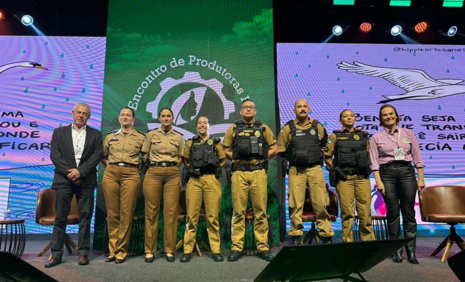 PMPR realiza palestra sobre o Programa Mulher Segura e Patrulha Rural Comunitária 4.0 durante o Encontro Estadual de Produtoras Rurais