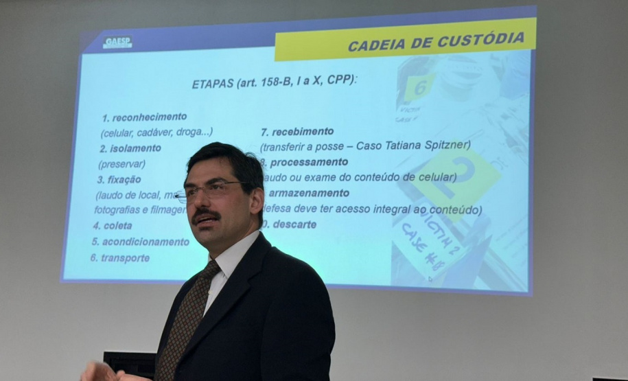 Polícia Penal do Paraná promove palestra sobre preservação de provas em locais de crime em parceria com Ministério Público