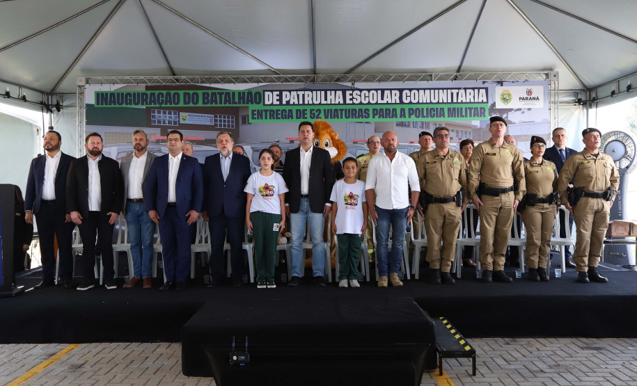 Governador inaugura sede do Batalhão de Patrulha Escolar e entrega 52 viaturas da Rotam