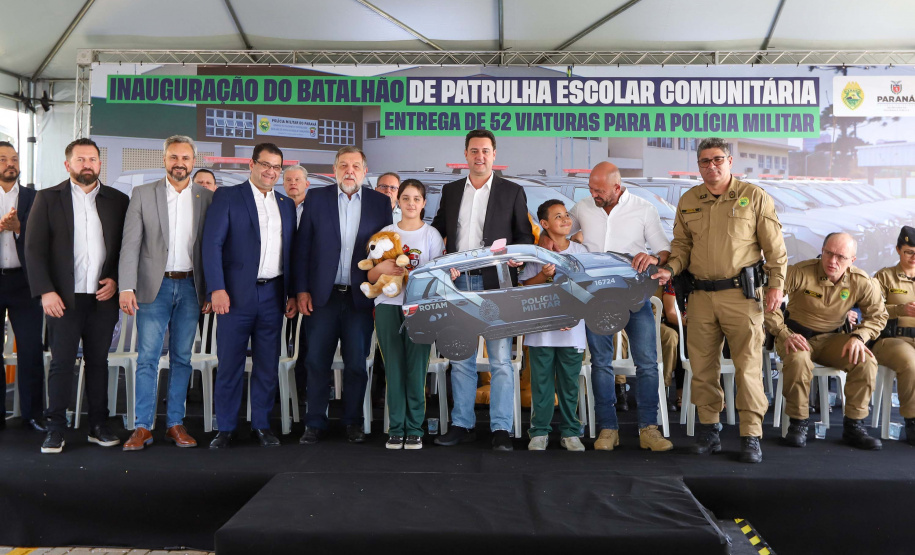 Governador inaugura sede do Batalhão de Patrulha Escolar e entrega 52 viaturas da Rotam