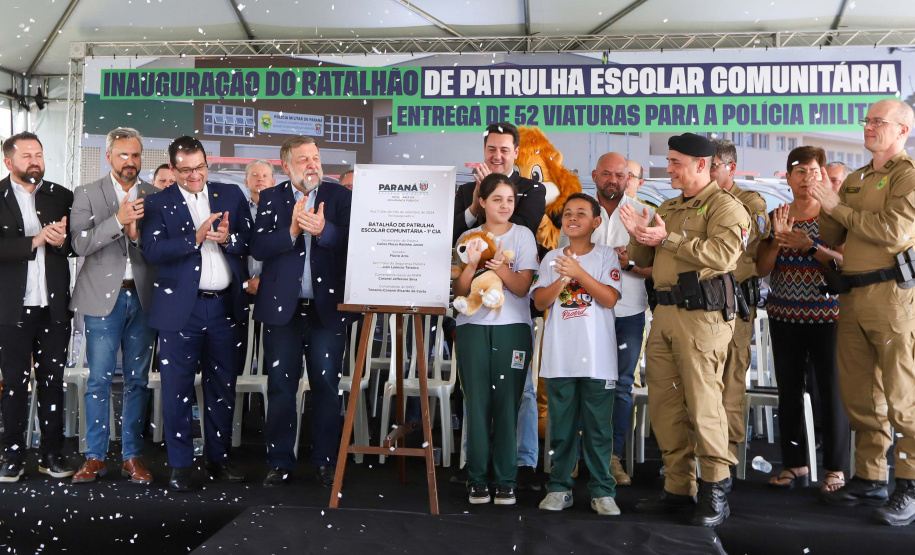 Governador inaugura sede do Batalhão de Patrulha Escolar e entrega 52 viaturas da Rotam