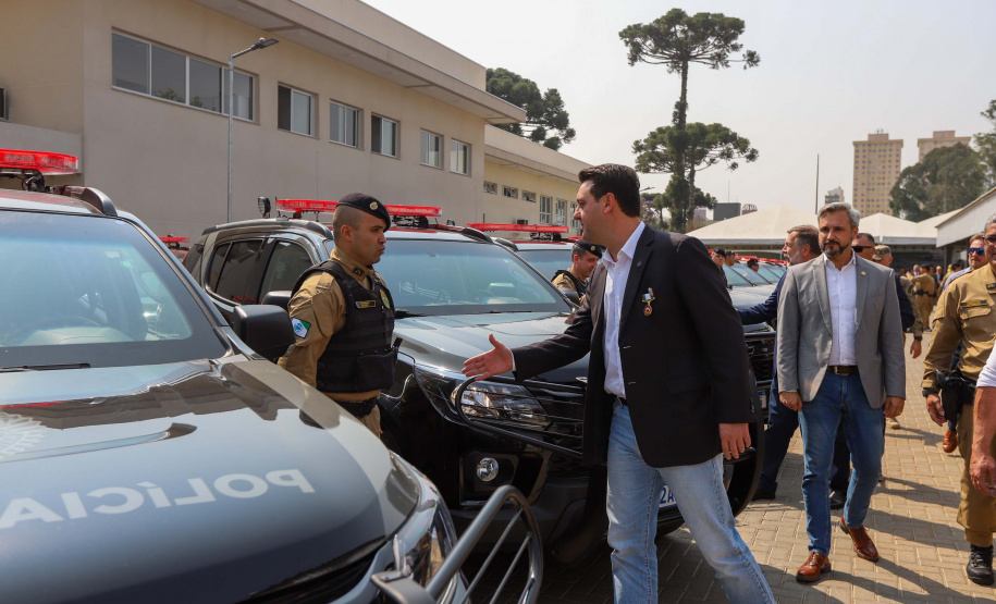 Governador inaugura sede do Batalhão de Patrulha Escolar e entrega 52 viaturas da Rotam
