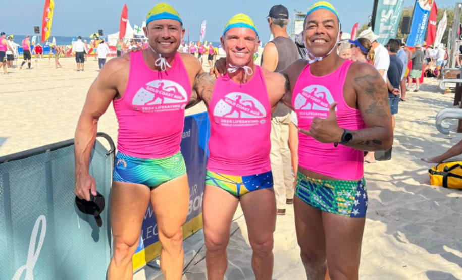 Bombeiro conquista medalha inédita ao Paraná no Mundial de Salvamento Aquático