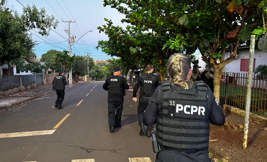 PCPR prende 57 pessoas em três megaoperações simultâneas contra o crime organizado