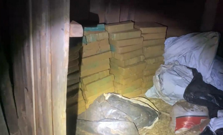 PMPR apreende 1,4 tonelada de maconha em Iporã