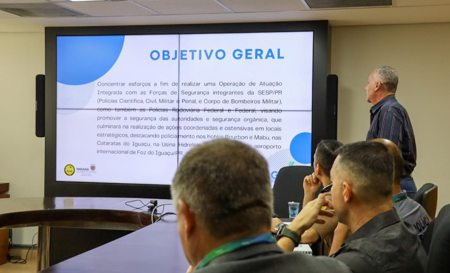 SESP realiza reunião para alinhamento de plano operacional dos encontros  do G20 em Foz do Iguaçu