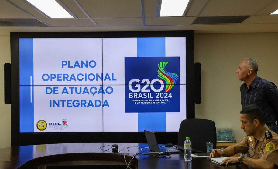 SESP realiza reunião para alinhamento de plano operacional dos encontros  do G20 em Foz do Iguaçu