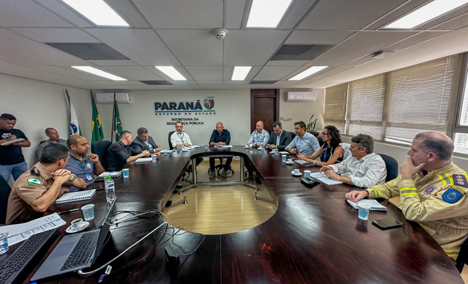SESP realiza reunião para alinhamento de plano operacional dos encontros  do G20 em Foz do Iguaçu