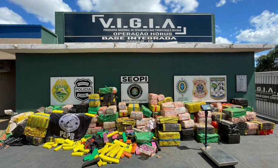 Com 326 toneladas, Paraná lidera apreensão de drogas no Brasil em 2024