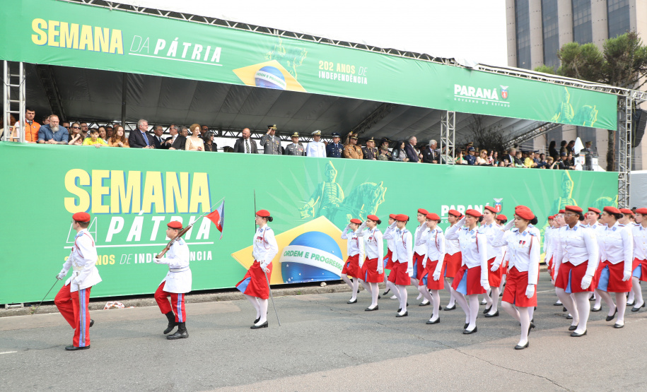 Desfile com milhares de pessoas festeja os 202 anos da Independência do Brasil
