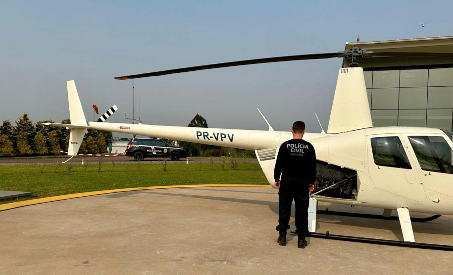 Operação da PCPR contra o tráfico de drogas prende 10 e apreende dois helicópteros