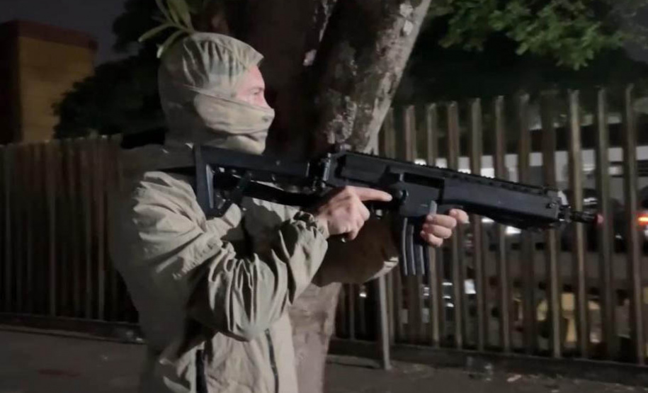 PMPR realiza exercício simulado de enfrentamento ao "novo cangaço" em Maringá