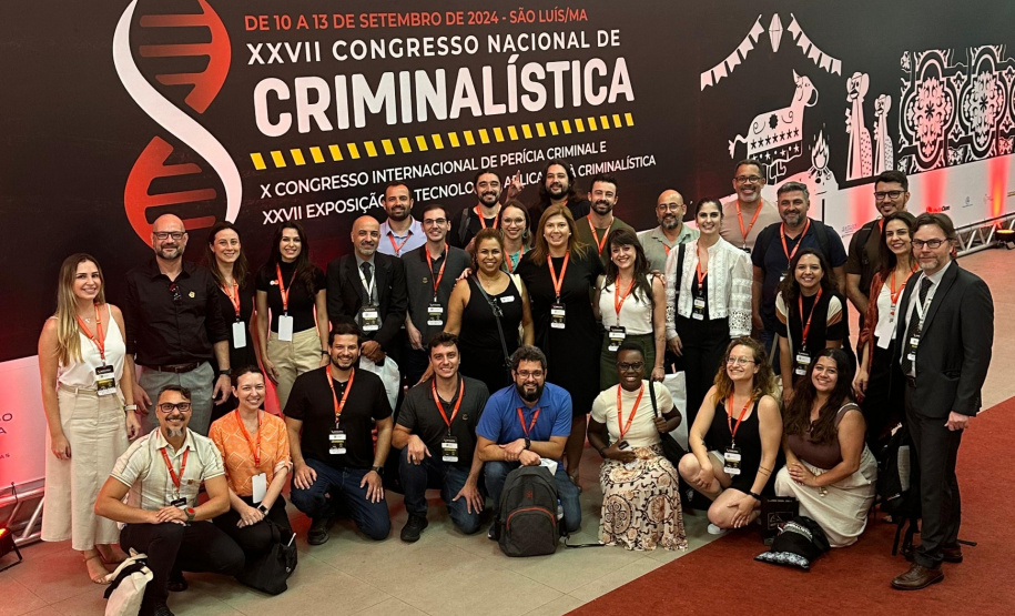 Polícia Científica do Paraná participa no XXVII Congresso Nacional de Criminalística em São Luiz (MA)