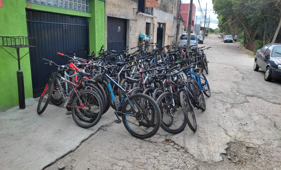PMPR recupera 47 bicicletas furtadas em Curitiba