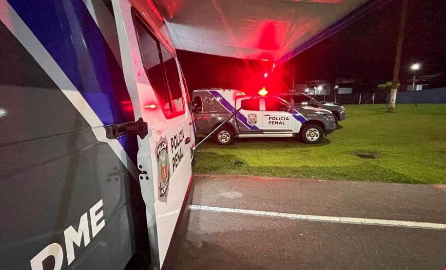 Polícia Penal fiscaliza monitorados por tornozeleira eletrônica durante a 3ª Expo Fazenda, em Fazenda Rio Grande