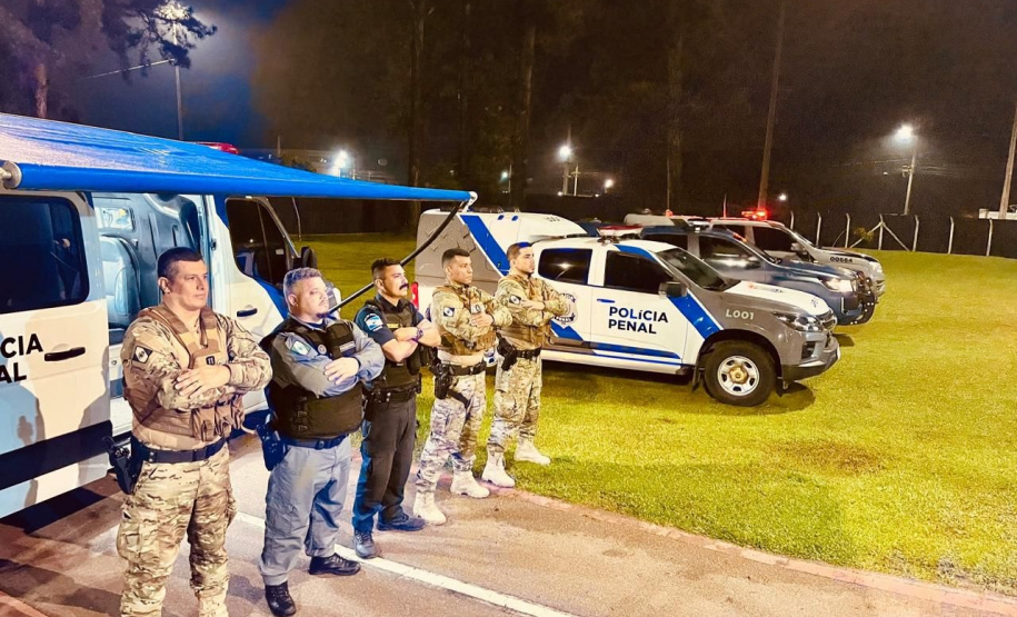 Polícia Penal fiscaliza monitorados por tornozeleira eletrônica durante a 3ª Expo Fazenda, em Fazenda Rio Grande