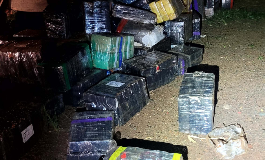 PMPR apreende 8,6 toneladas de maconha em Foz do Iguaçu