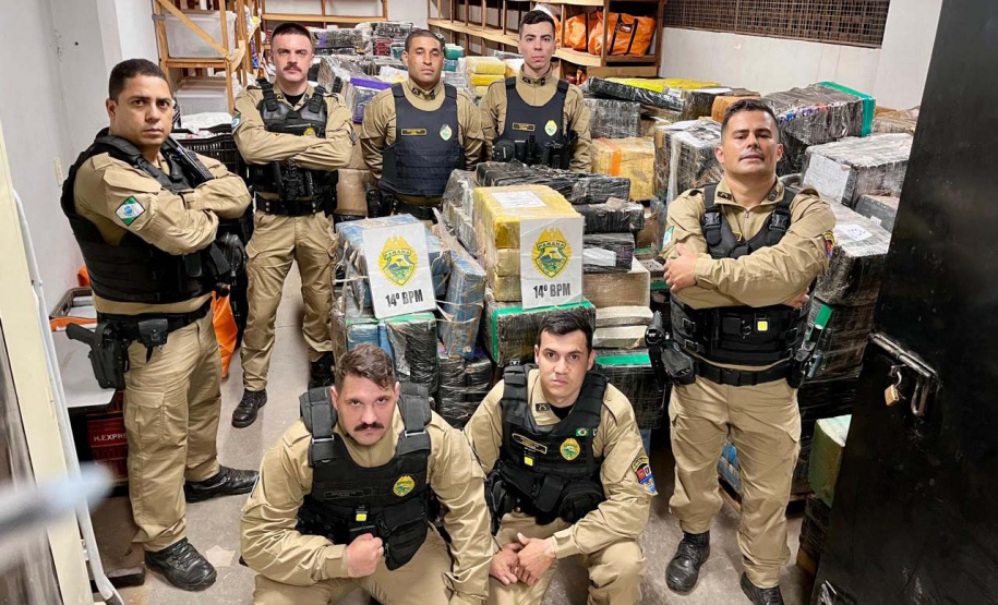 PMPR apreende 8,6 toneladas de maconha em Foz do Iguaçu