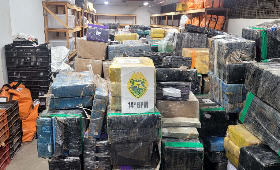 PMPR apreende 8,6 toneladas de maconha em Foz do Iguaçu