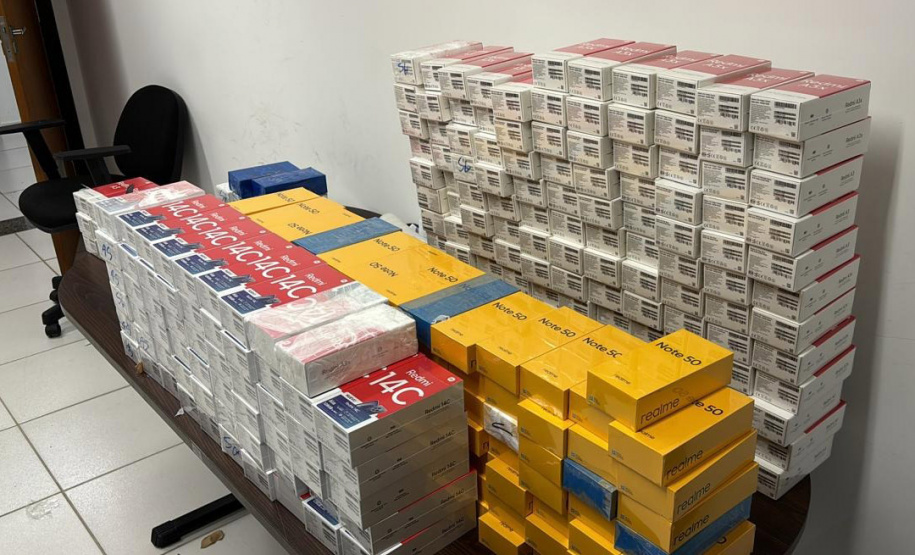 PCPR prende homem com 307 celulares contrabandeados do Paraguai em Araucária