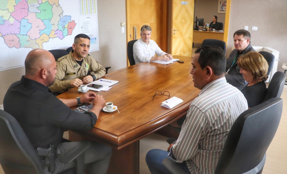 Secretário recebe o vereador de Astorga, Sargento Fernando