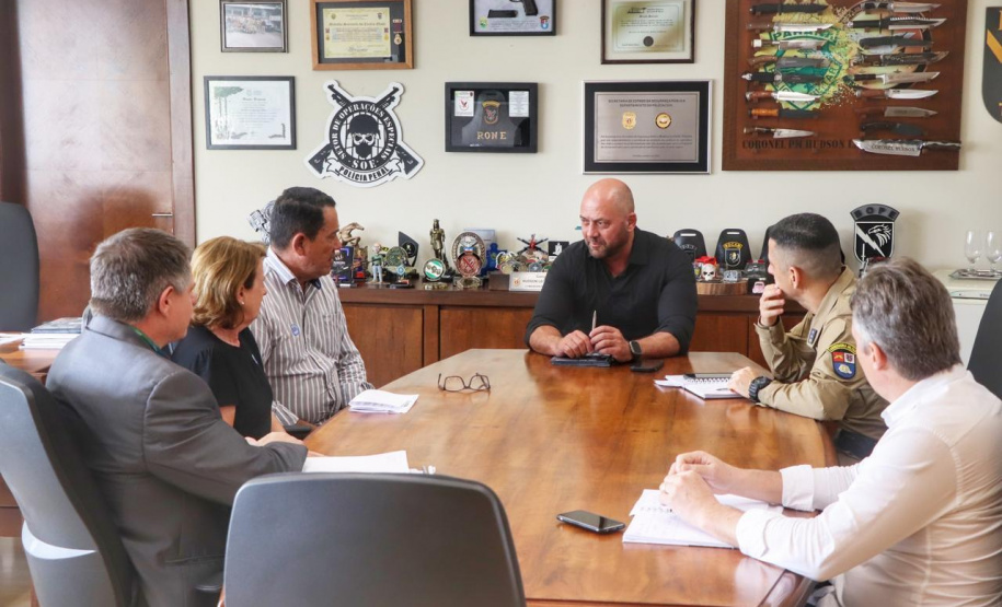 Secretário recebe o vereador de Astorga, Sargento Fernando