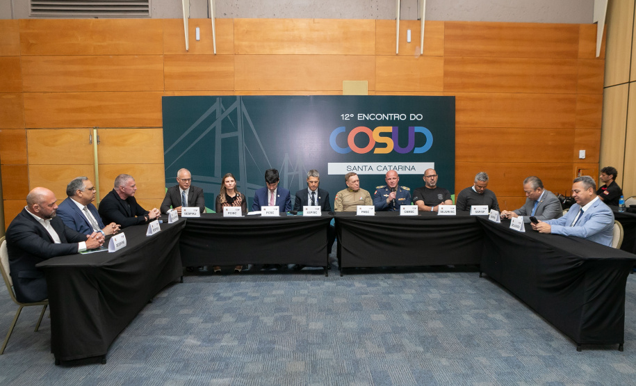 Cosud: Ratinho Junior defende integração na segurança e penas mais duras ao crime organizado