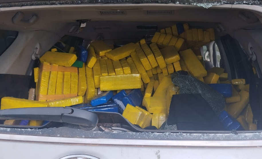 Polícia Militar apreende 800 quilos de maconha em Curitiba