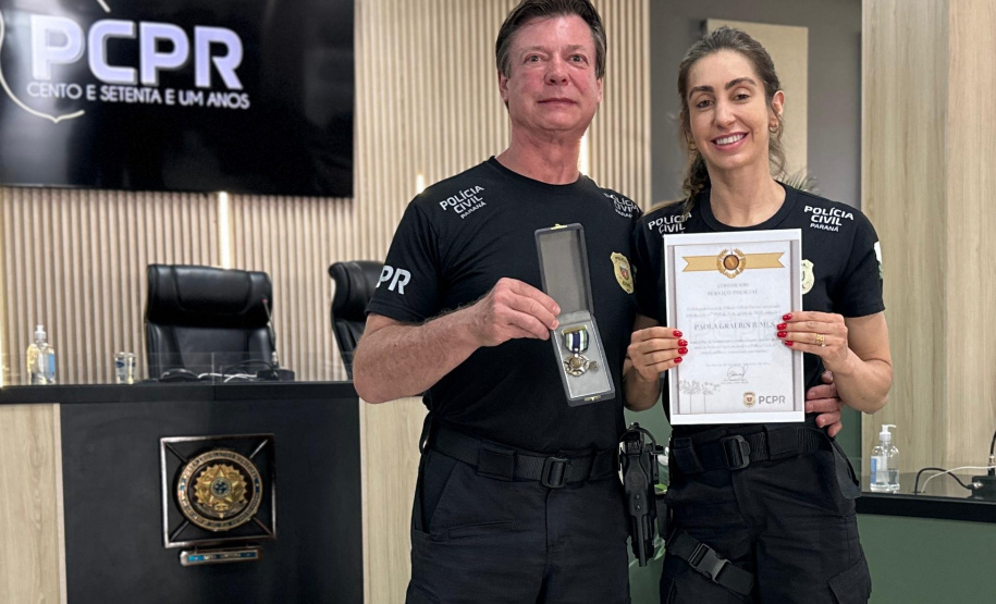 PCPR homenageia servidores com medalhas de serviço policial no sudeste do Estado