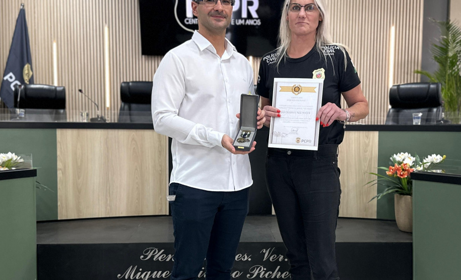 PCPR homenageia servidores com medalhas de serviço policial no sudeste do Estado