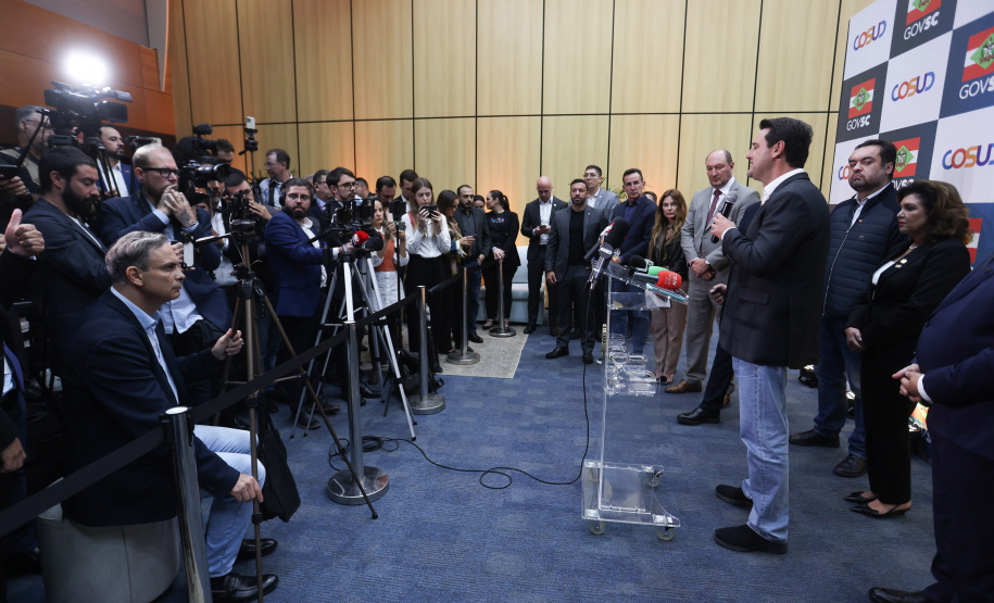 Cosud: Ratinho Junior defende integração na segurança e penas mais duras ao crime organizado