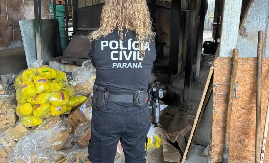 PCPR incinera 478 quilos de drogas em Ponta Grossa