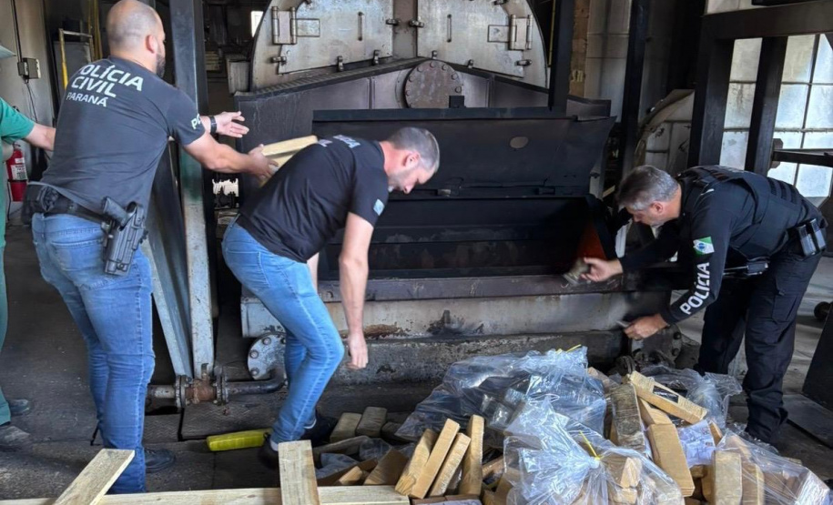 PCPR incinera 478 quilos de drogas em Ponta Grossa