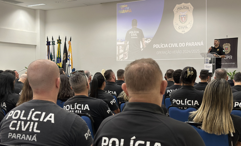 PCPR reforça capacitação de policiais na reunião de abertura do Verão Maior Paraná