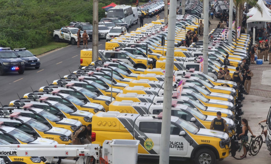 Com investimento de R$ 52 milhões, Sesp entrega 133 viaturas e equipamentos para forças de segurança