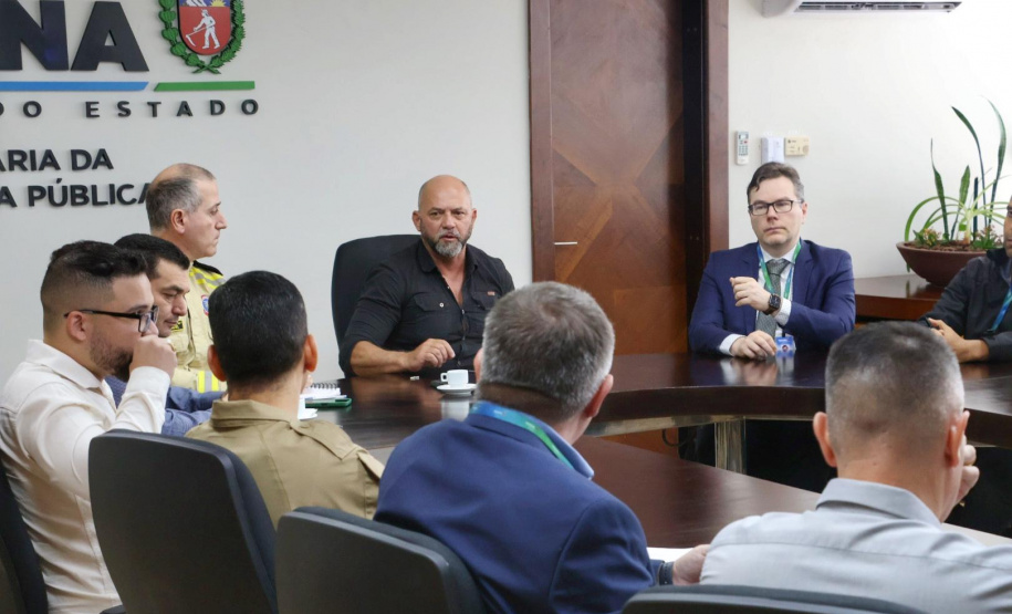 Avanços na segurança pública do Paraná são tema de reunião entre Sesp e AMP