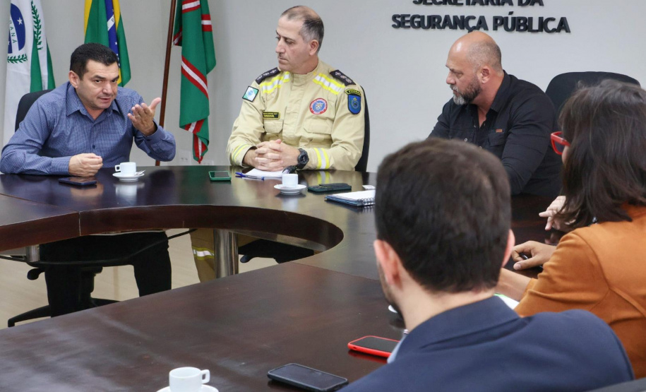 Avanços na segurança pública do Paraná são tema de reunião entre Sesp e AMP