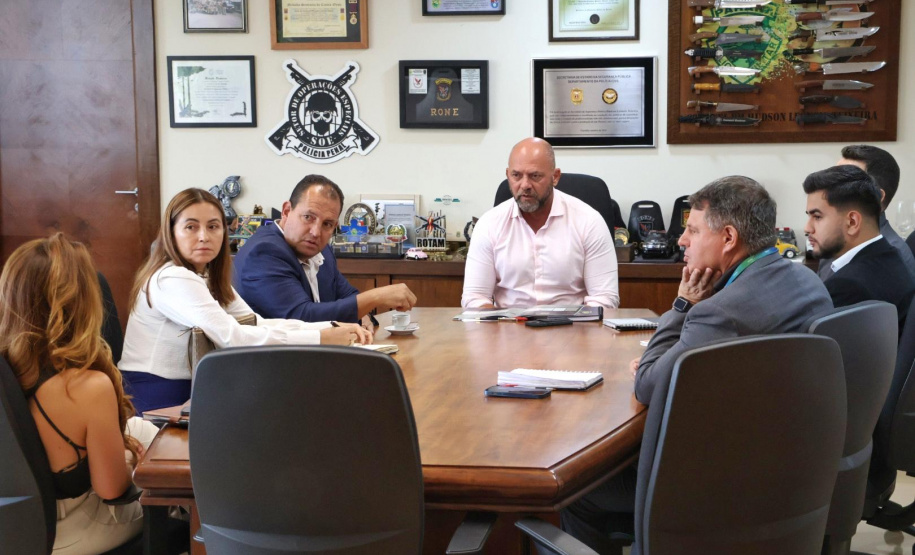 Secretário Hudson e prefeito de Porecatu discutem avanços da segurança pública no município