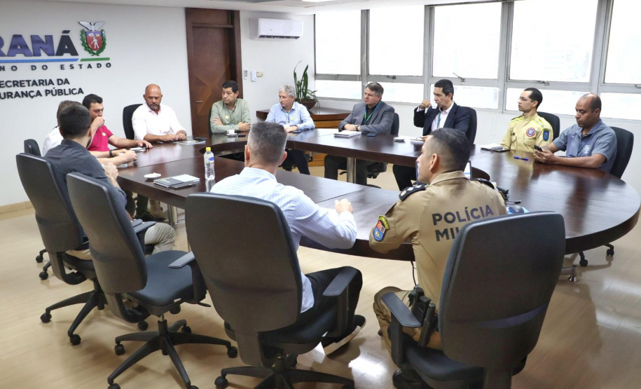 Secretário Hudson recebe prefeito e vice de Marechal Cândido Rondon na Sesp