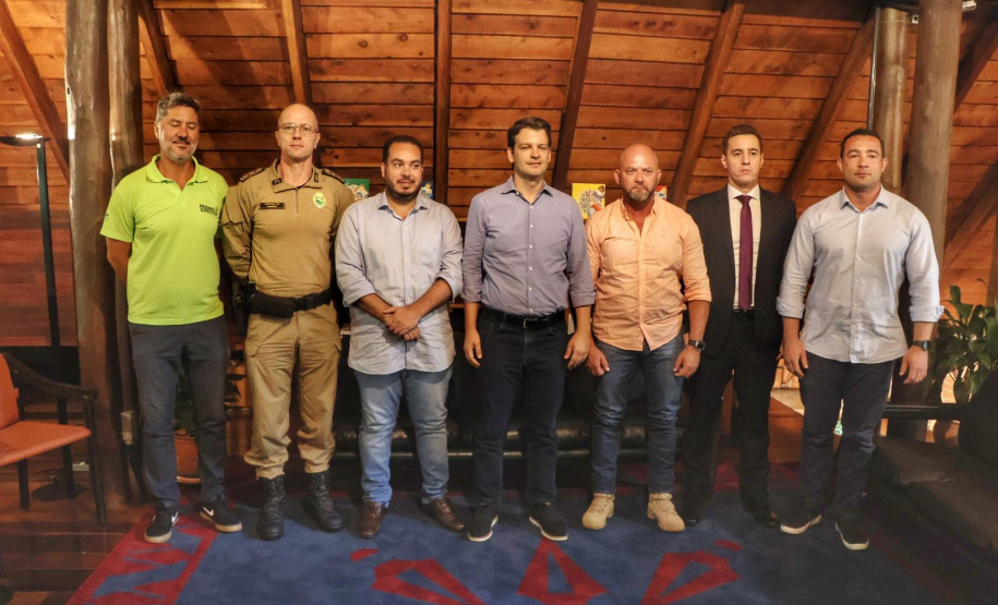 Secretário Hudson e prefeito Eduardo Pimentel discutem sobre integrações de segurança na Capital