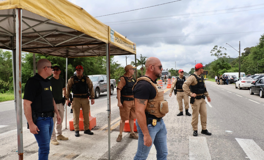 Forças de segurança fazem operação integrada nas rodovias do Litoral